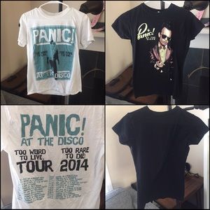 2 Panic! at the Disco Band Tees